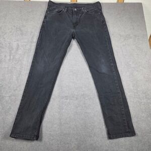 Levis 511 Slim Fit Jeans Mens 36x32 Faded Black Denim Pants